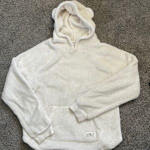 Abercrombie kids white polar bear sweat shirt